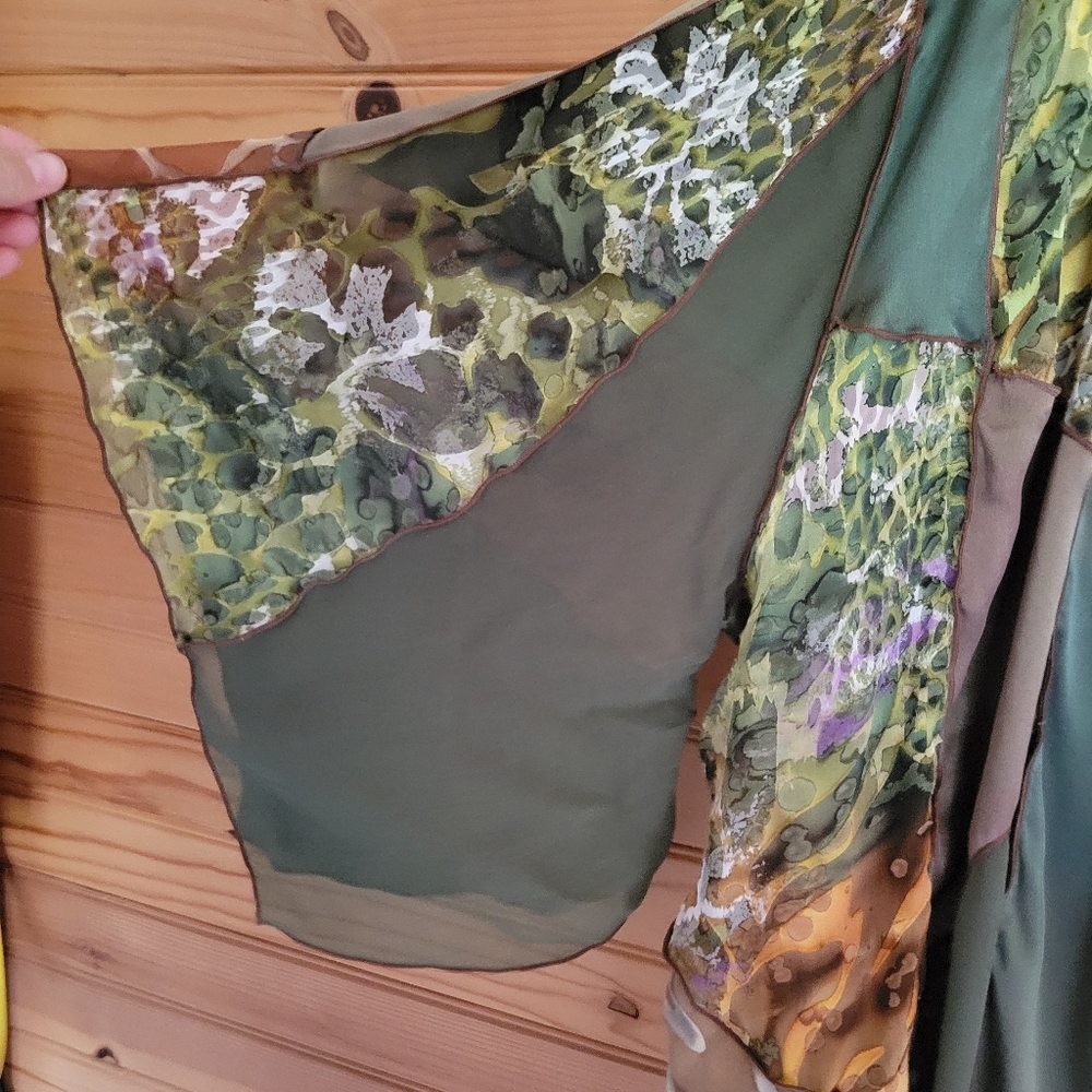 Simply Silk Womens Lightweight Patchwork Shawl, S… - image 2